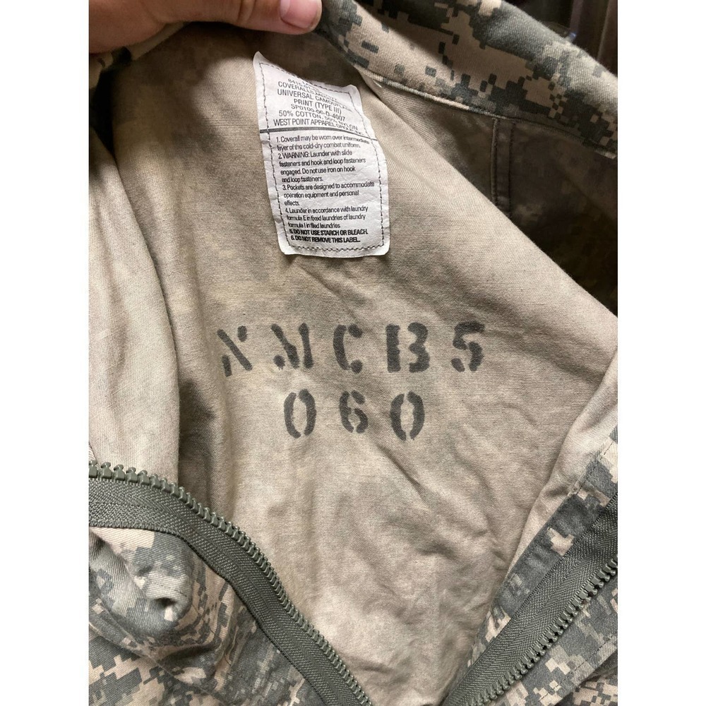 ACU Digital Camo Coveralls Size L Army Issue Mechanic Coveralls - Picture 3 of 3